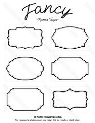 Free Printable Fancy Name Tags The Template Can Also Be Used For Creating Items Like Labels And Name Tag Templates Tag Template Free Templates Printable Free