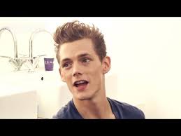 Kellan Lutz Backstage at Roberto Cavalli Spring 2013