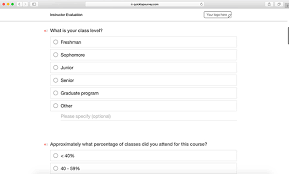 Since 2000, documentation from the historic american landscapes survey (hals) has been added to the holdings. Online Instructor Evaluation Survey Template Quicktapsurvey