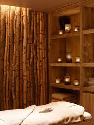 Fallen Wood Feature Wall Massage Therapy Rooms Spa Room Decor Massage Room Design