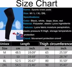 details about men women leg support knee long compression sleeve brace sock support basketball