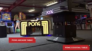 Gopong 8 foot portable beer pong / tailgate tables (black, football, american flag, or pexmor 8 ft folding beer pong table with cup holes & safety lock, portable beer game table height adjustable lightweight with 24 cups. Atari Pong Cocktail Table Coin Op Modell