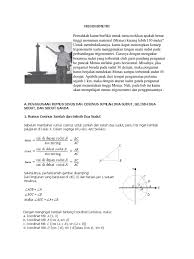 Contoh soal penerapan trigonometri dalam kehidupan sehari hari kelas 11. Soal Cerita Perbandingan Trigonometri K13 Kls X Jawabanku Id