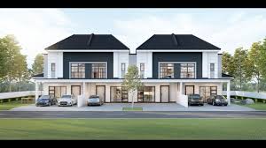 Double storey terrace description of features and infrastructure. Eco Botanic 2 22 X 65 Double Storey Terrace House Youtube