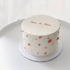 Korean Minimalist Birthday Cake For Boyfriend 