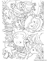You can use our amazing online tool to color and edit the following zoo animal coloring pages. Animals In Jungle Coloring Page Jungle Coloring Pages Crayola Coloring Pages Zoo Animal Coloring Pages
