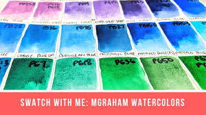 Swatch With Me M Graham Watercolors 47 Colors