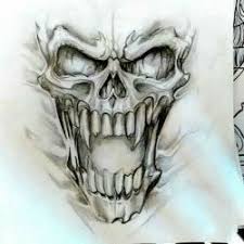 All the best evil demon drawings 38+ collected on this page. Wicked Skull Tattoo Stencil Novocom Top