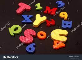 Uppercase & lowercase letter match. Alphabet Numbers Not Order Black Background Stock Photo 2131339317 Shutterstock