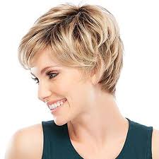 Short shaved hairstyles haircuts for fine hair cute hairstyles for short hair curly hair styles short sassy haircuts blonde pixie hairstyles long pixie hairstyles are a beautiful way to wear short hair. Haircube Ombre Blonde Pixie Cut Wigs Natural Short Blonde Wigs Dark Root Blonde Wigs For Women Pricepulse