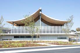 All the figures are based on roofing tiles or. Nikken Sekkei Designs Integrated Community Centre On Remote Japanese Island With Curved Latticed Timber Roof De51gn