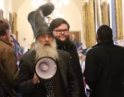 I believe he's running on a platform of outright honesty, an assumption based on his pronouncement. Vermin Supreme Launches Mock Mass Senate Bid New Hampshire Public Radio