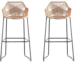 Yaheetech 4pcs adjustable bar stools kitchen counter barstools bar/counter height stool chairs pu leather hydraulic swivel dining chair with armrest, white 4.3 out of 5 stars 77 $279.99 $ 279. Amazon Com Jubadeng Bar Chair Rattan Chair Bar Stool High Stool Home Back Dining Chair Comfortable Si Wicker Bar Stools Rattan Bar Stools Breakfast Bar Chairs
