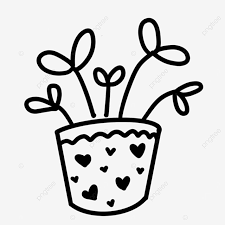Gambar hitam putih pot bunga. Gambar Kreatif Hitam Dan Putih Monokrom Grafiti Grafiti Pot Bunga Lucu Satu Warna Coretan Hitam Dan Putih Png Transparan Clipart Dan File Psd Untuk Unduh Gratis
