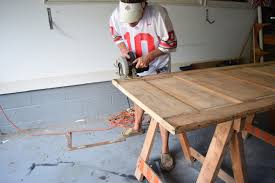 The talented kim werker (and greg) have created the most adorable box table. From Door To Diy Desk Nourish And Nestle