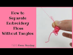 Embroidery floss can be used to make tons of different things, not just some friendship bracelets. How To Separate Embroidery Floss And Preparing Your Thread For Hand Embroidery Youtube