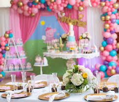 Planning a peppa pig birthday? Colorful Peppa Pig Birthday Pretty My Party Party Ideas