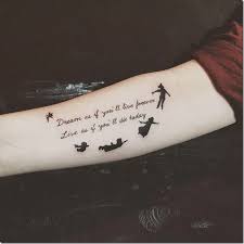 Tink regularly joins peter on his exploits throughout the magical isle of neverland. Fairy Tattoos Peter Pan Tattoo Fairy Tattoo Disney Tattoos Quotes