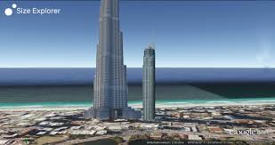 ✪ отвез родителей в дубай. Q1 Tower Vs Burj Khalifa Size Explorer Compare The World