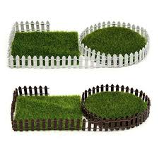 All the miniature gardening products come in a protected blister packaging. Diy Accessories Miniature Fairy Garden Kit Wood Fence Terrarium Decor 100cm 5cm