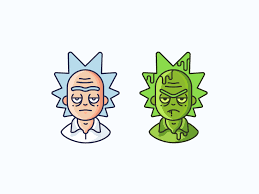Rick Toxic Rick Cartoons Vector Rick And Morty Animal Logo