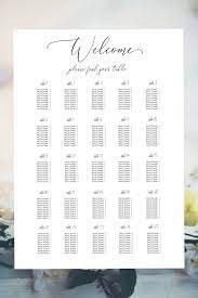 25 Tables Wedding Seating Chart Template Wedding Seating Etsy Seating Chart Wedding Template Seating Chart Wedding Seating Chart Template