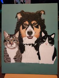 Artist shares recent acrylic painting