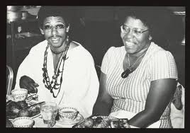 Senior Banquet. From left: [unidentified] and Lois Blackmore