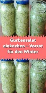 Gurkensalat Gurkensalat Einkochen Gurkensalat Essig