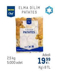 Metro Chef Elma Dilim Patates 2 5 Kg Indirimde Market