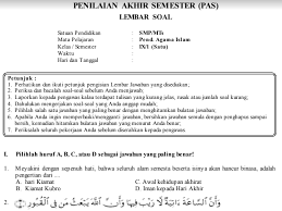30+ contoh soal essay pai kelas 12 semester 1 kurikulum 2013 beserta jawaban tentang berpikir kritis dan demokratis. Contoh Soal Uas Pas Pai Kls 9 Smp Semester 1 Kurikulum 2013 Beserta Kunci Jawaban Blog Pendidikan Materi Penting Pendidikan Sekolah
