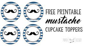 Mustache themed baby shower decorations. Mustache Party 10 Free Printables Paper Trail Design