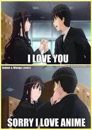 Shh I Love Anime Anime Karikatur Komik Komik Seyler