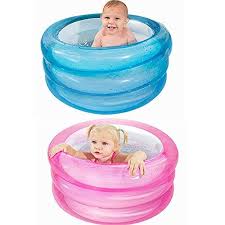 Your baby will delight in watching the piles of bubbles grow higher and higher in the tub as it fills. Inflatable 2 5 Feet Baby Bath Tub For Kids With Repair Patch Swimming Pool For Summer Pool