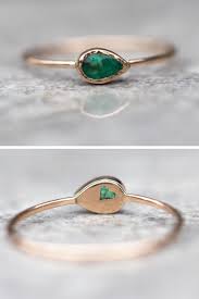 Rose Gold Emerald Ring Handmade Gold Ring Handmade Gold Ring Emerald Ring Gold Emerald Wedding Rings