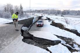 The quake triggered the area's third. 7 0 Magnitude Earthquake Hits Alaska Damaging Homes And Roads