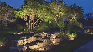 Landscaping Yard Muli Level Low High And Low Google Search Outdoor Landscape Lighting Outdoor Tree Lighting Hardscape Lighting