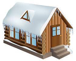 Winter Cabin House Png Clip Art Image Clip Art Winter Cabin Art Images