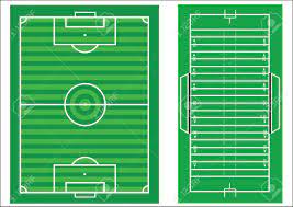 Maybe you would like to learn more about one of these? Scale Diagrams Of A Soccer Pitch And An American Football Field With All Markings And Dimensions To Scale Royalty Free Cliparts Vectors And Stock Illustration Image 10244743