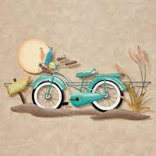 Our metal wall art, nautical decor, beach decor and tropical gifts are of the highest quality and are value priced. Beach Cruiser Bicycle Indoor Outdoor Metal Wall Art