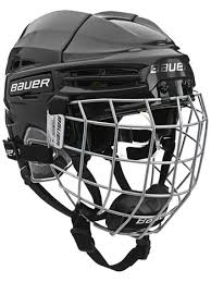 Aufgrund wachsender zahlen von verletzungen, wurde es zum pflicht, einen helm zu tragen. Bauer Re Akt 100 Helmcombo Bambini Inkl Gitter Schwarz Eishockey Helm