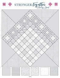 Use this code for facebook twitter tumblr pinterest. Stronger Together Quilt Coloring Sheet Free Pdf Fat Quarter Shop Exclusive Fat Quarter Shop