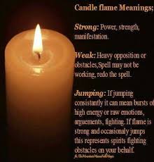 Candle Flame Meanings Wicca Candles Candle Color Meanings Candle Spells