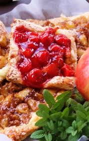 Apple And Cherry Danish Tarts Pretend You Are A Baker Even If You Are Not Super Easy And Delicious Recipes Apple Recipes Desserts