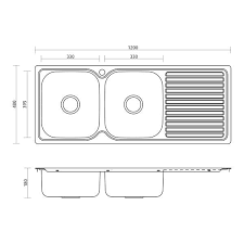 Single bowl sinks will run on average up to 30 inches in length. Buy Seima Acero Classic Double Kitchen Sink Online At The Blue Space
