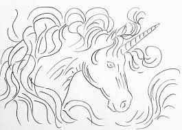 Plastic canvas lessons and tutorials. Free Printable Coloring Sheet Unicorn Traceable Angelafineart Unicorn Painting The Art Sherpa Painting Tutorial