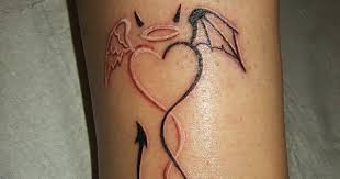 Stop by and check us out today. Devil And Angel Heart Tattoo Ink Sinner Saint Art At Repinned Net