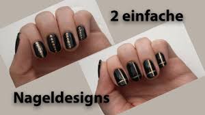 50 nageldesign schwarz ideen die unendlichen möglichkeiten. 2 Einfache Nageldesigns In Gold Und Schwarz Seni Nageldesign Youtube
