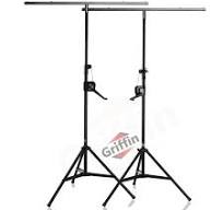 Crank Up Light Stands (2 Pack) Stage Lighting Truss System by GRIFFIN -  Portable Speaker Tripod Platform Rig - Adjustable Trussing DJ Booth Kit, T  Bar