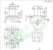 Bobbins | RM12 Vertical 6+6 Pins Power Transformer Bobbin ...
